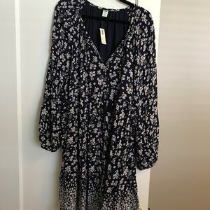 NWT Old Navy 2XLTall swing dress with flower print